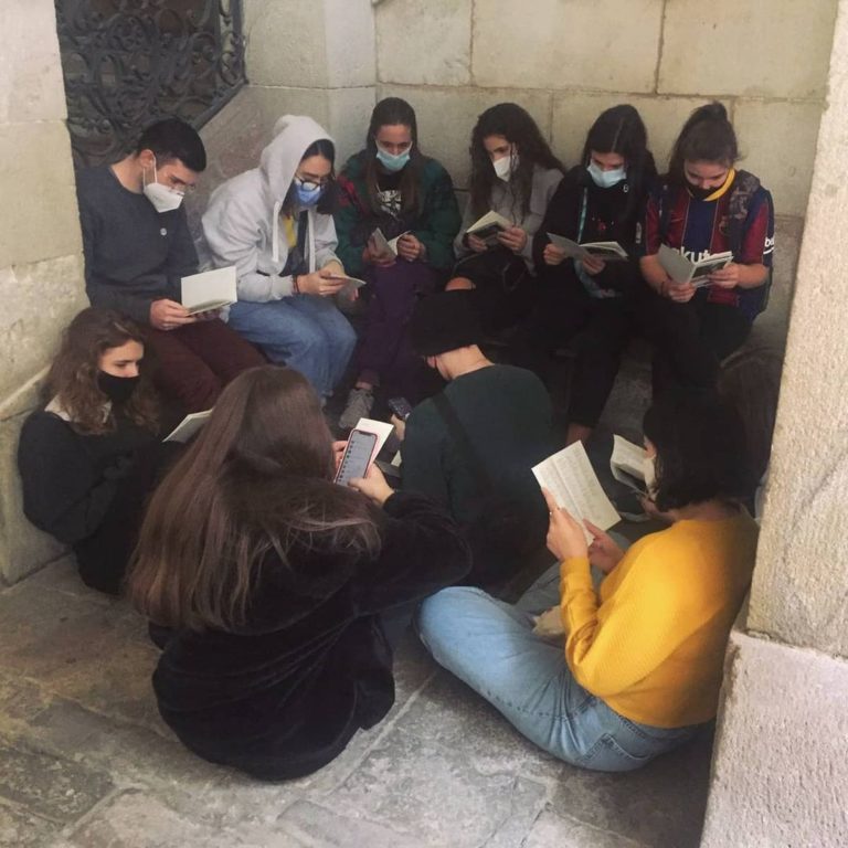 Palau de la Virreina amb els alumnes de Batxillerat