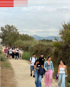 Alumnat de primer de CFGS de Prat FP durant la sortida de grup