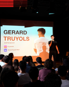 Gerard Truyols de Reciclan durant la Jornada de Lideratge de Prat FP
